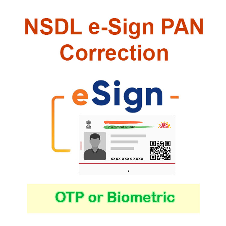 New ID Create of NSDL e-Sign CSF PAN Apply